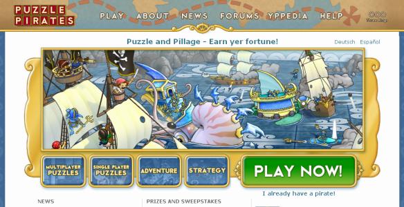 Online game Yohoho! Puzzle Pirates