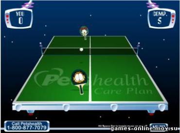 Флеш игра Garfield's Ping Pong