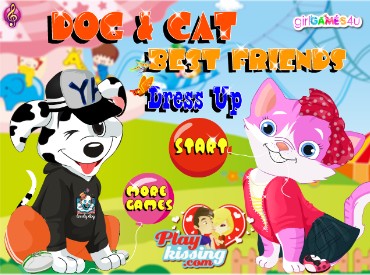 Флеш игра Кот и собака лучшие друзья