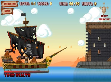 Флеш игра Пиратский Корабль
