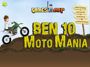 Флеш игра Ben 10 Moto Mania