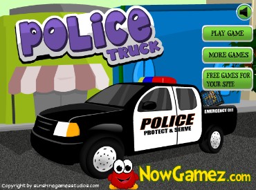 Флеш игра Полицейский Грузовик