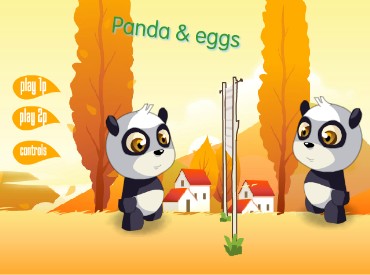Флеш игра Панда и яйца