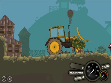 Флеш игра Мощный трактор
