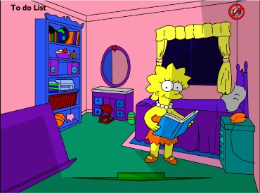 Флеш игра Виртуальный дом Симпсонов