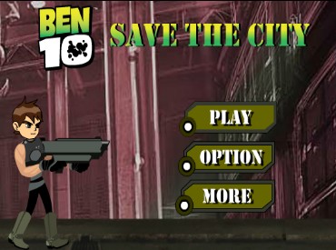 Флеш игра Бен 10: Спасает Город