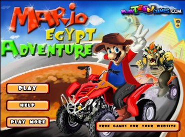 Флеш игра Приключения Марио в Египте
